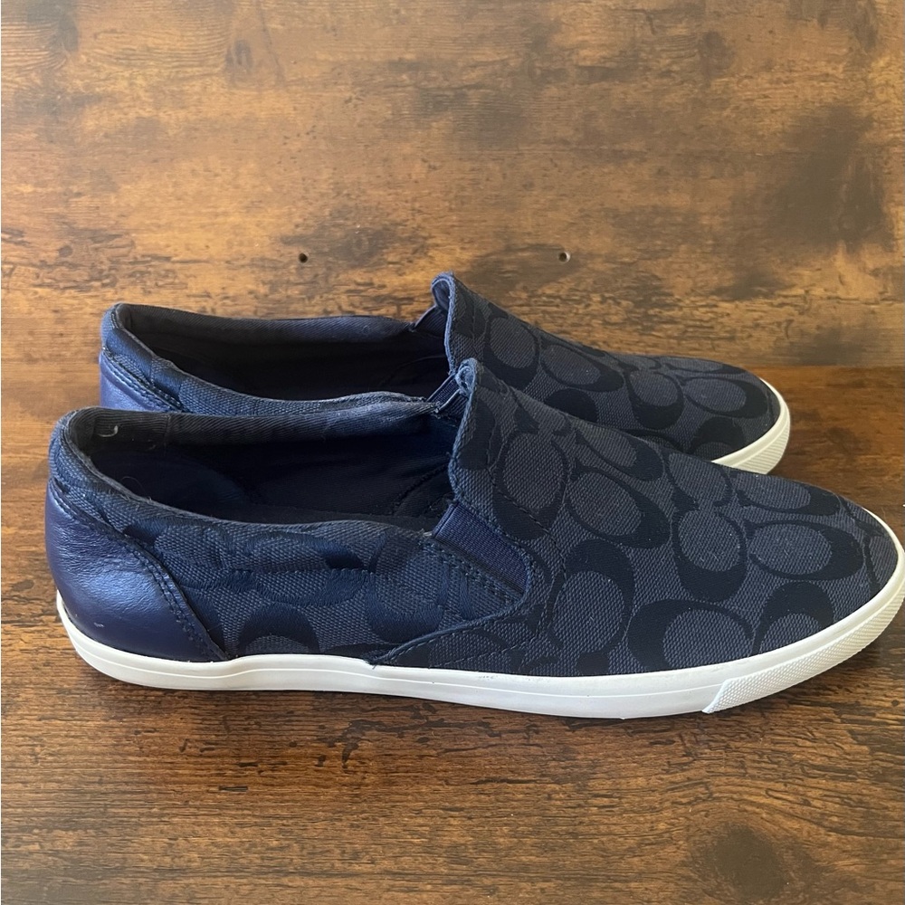 Coach Women’s Navy Slip-On Loafers
Alegra - Picture 2 of 7